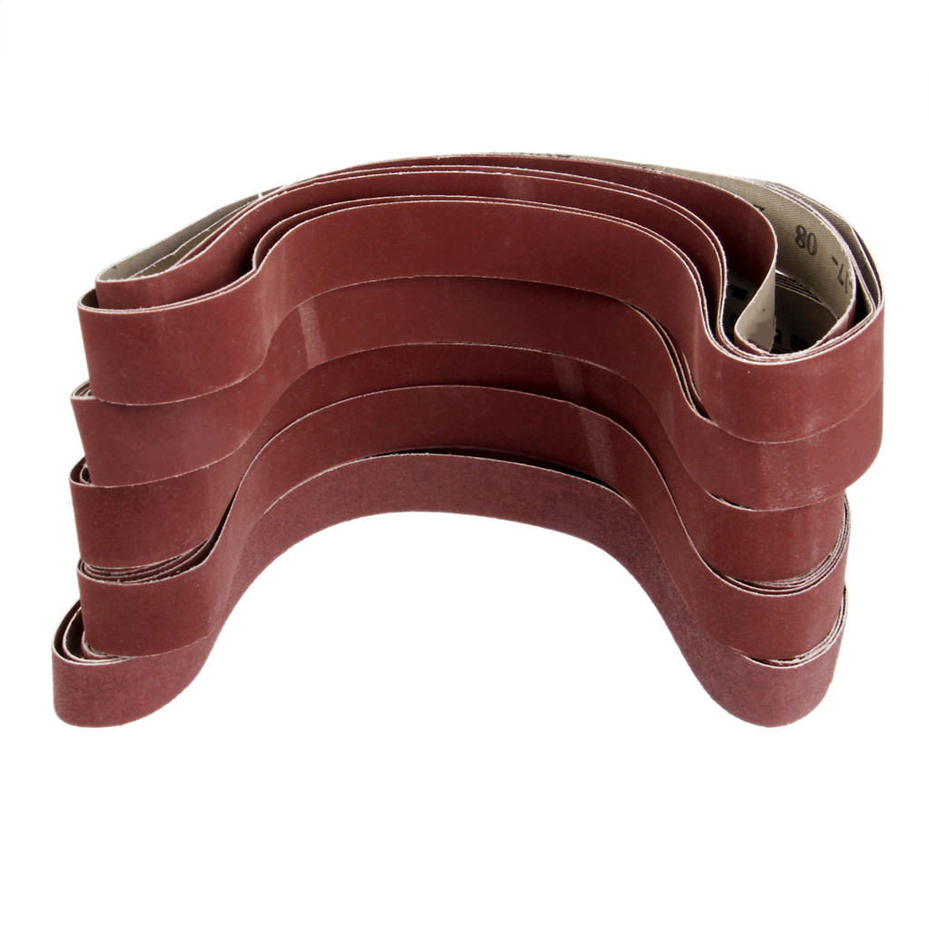 5 Buah Aksesori Dremel 760*25Mm Sabuk Pengamplasan 120/240/320/400/600 Grit Sander Band Aluminium Ok