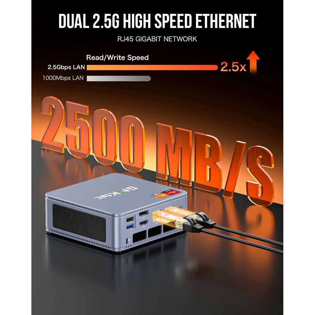 GMKtec K6 MINI PC Ryzen 7 7840HS Up To 5.1GHz Windows 11 Pro DDR5 NVME SSD WIFI6 BT5.2 2.5G Lan Gami