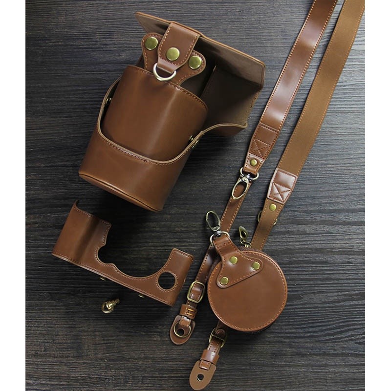 PU Leather Case Cover camera Bag for Fujifilm Fuji XT4 XT5 X-T4 X-T5 with 16-80mm lens Protective Sh