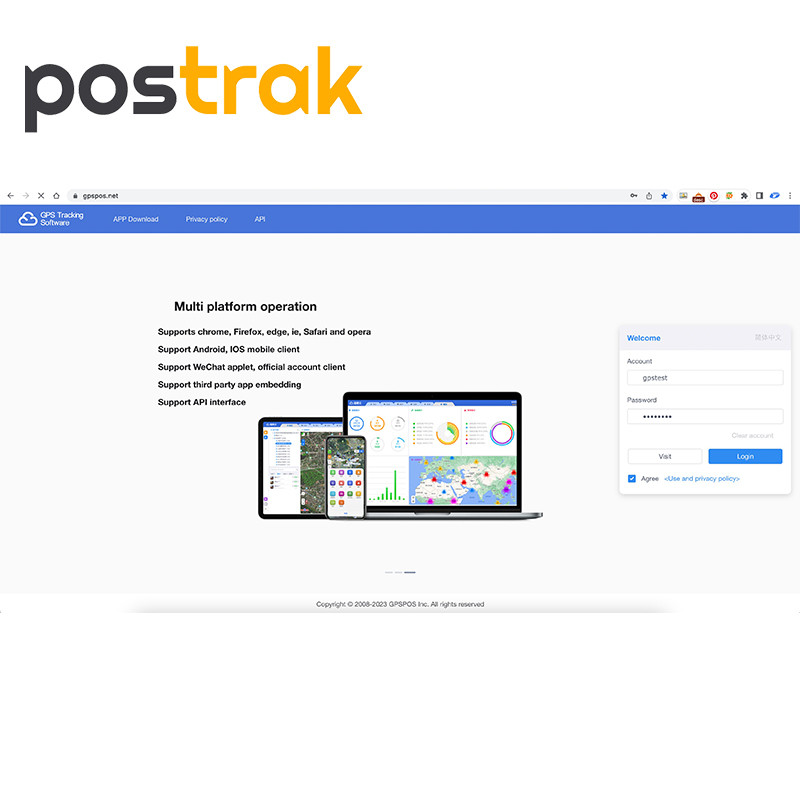Platform dan Aplikasi Perangkat Lunak Pelacakan GPS Aktivasi IMEI Seumur Hidup untuk ST901 GT06 TK10