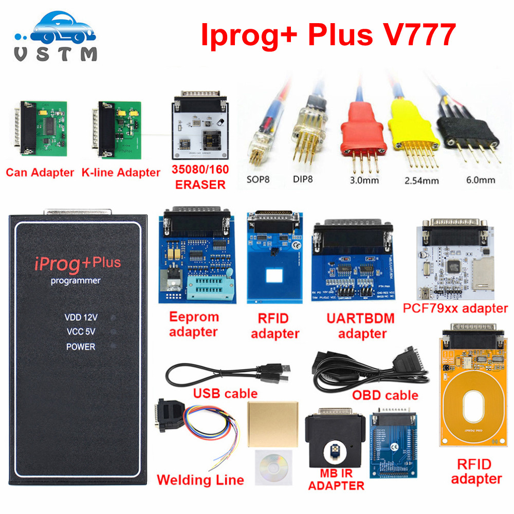 2022 Baru Iprog + Plus Adaptor Penuh 777 Iprog 3in1 Pengganti Carprog IPROG Pro Adaptor Penuh Menduk
