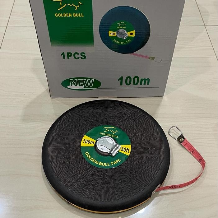 Meteran Bulat 100 Meter Meteran Kain Gulung Meteran Tanah 100M