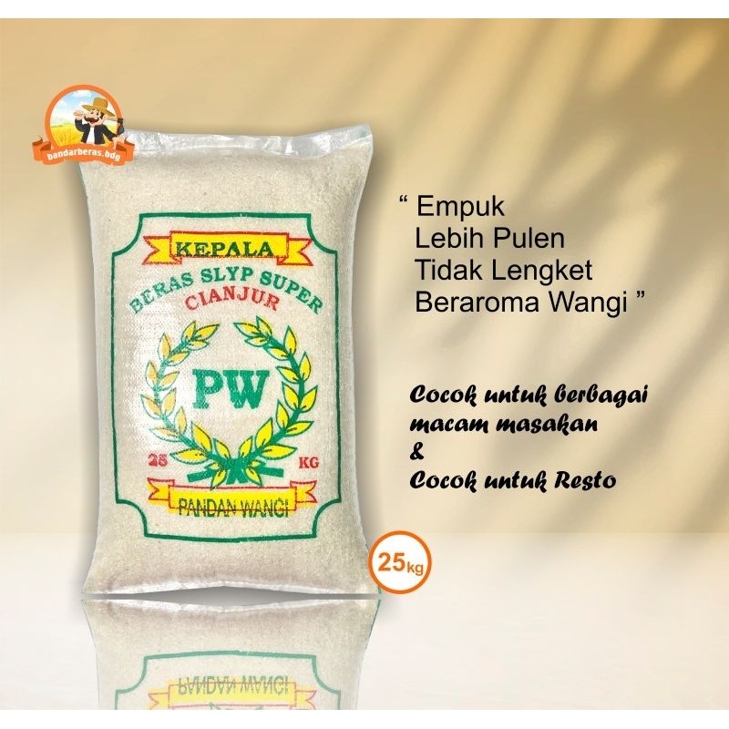 

SANS Beras Cap PW 1 Karung 25kg Pulen Wangi Pandan