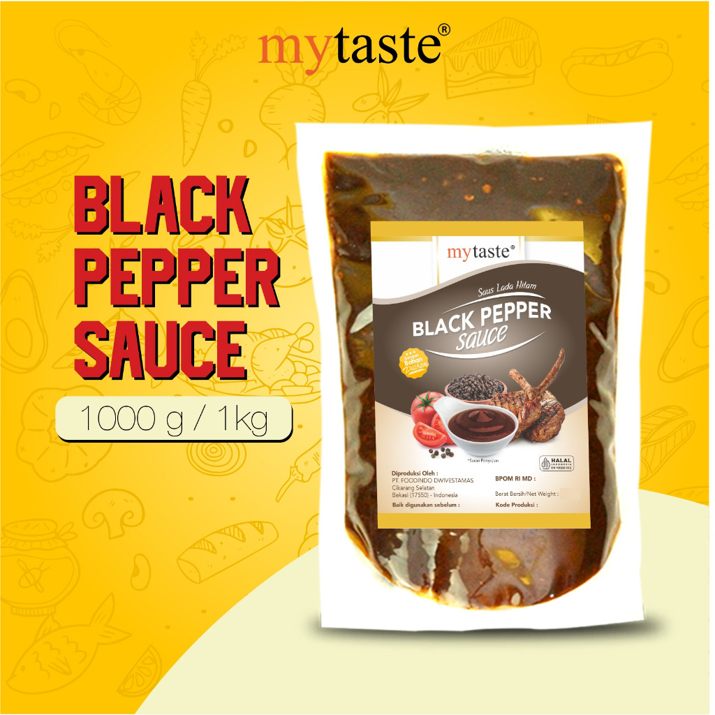 

SANS My Taste Blackpepper Sauce 1 kg Saus Lada Hitam Kemasan Grosir