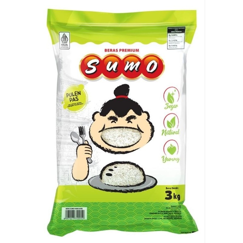 

SANS Beras Sumo Hijau 3Kg Premium