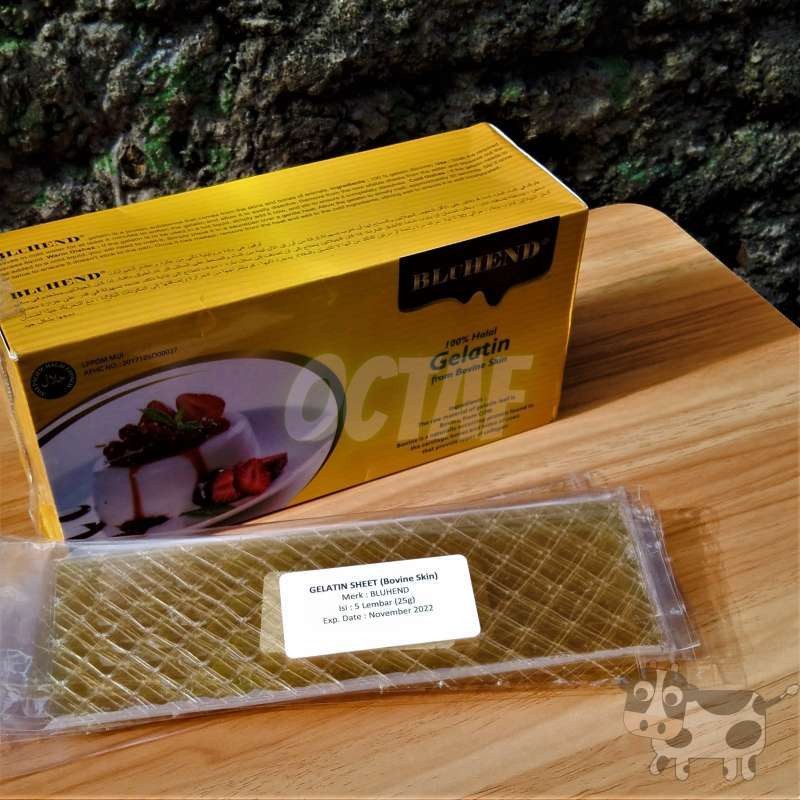 

SANS Gelatin Lembar / Sheet / Leaf Sapi 5 Lembar (25g)