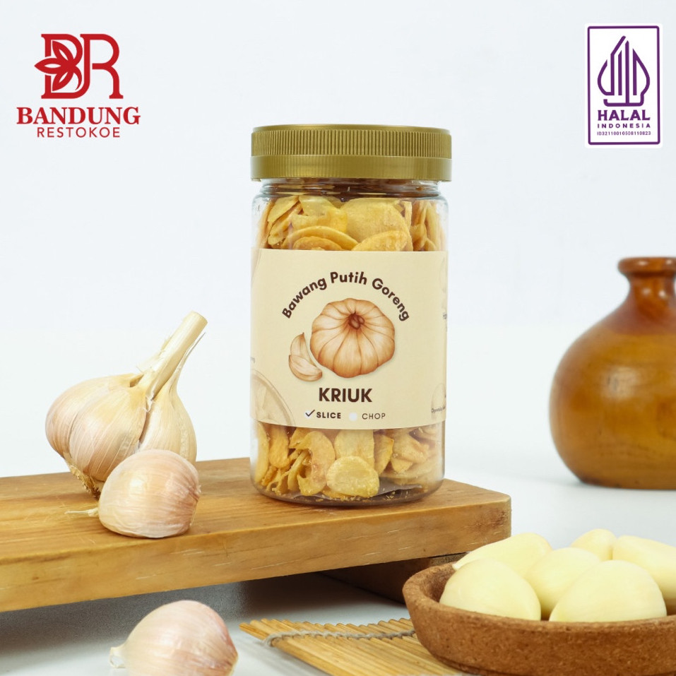 

SANS Bawang Putih Goreng Kriuk 100gr - Iris