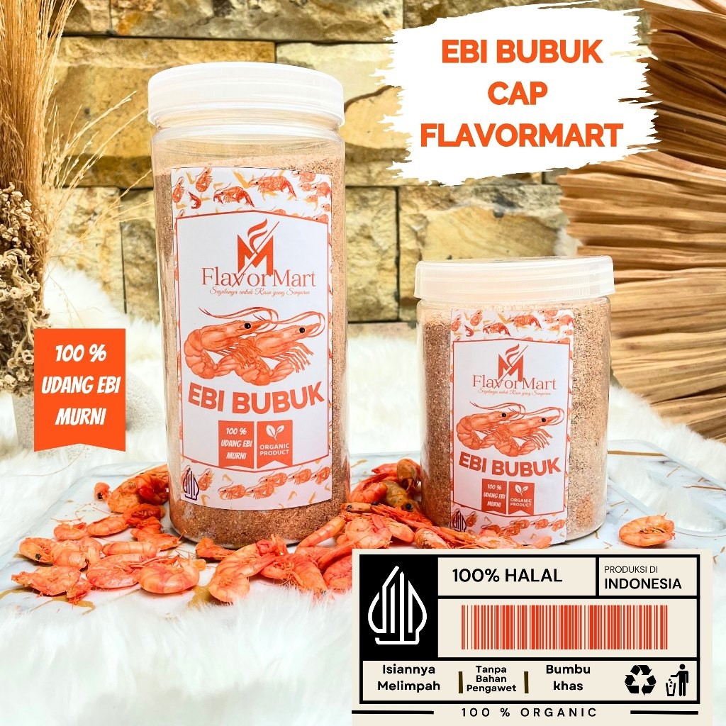 

SANS Ebi Udang Bubuk / GILING HALUS shrimp Powder Paket 1 kg Bumbu Plengkap Masakan