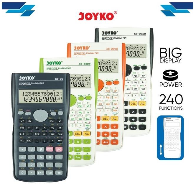 

delima.merah [1 Pcs] Calculator Scientific 10 Digit Joyko CC-23CO / Kalkulator Scientific 10 Digit