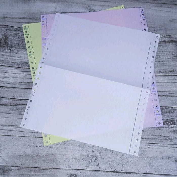 

Kertas Continuous 3Ply 9.5X11Inch Dibagi 2 Terbatas