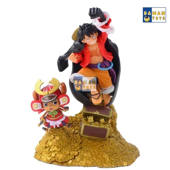 ACTION FIGURE MONKEY D. LUFFY NAMI ZORO ONE PIECE COIN TREASURE KOLEKSI PATUNG PAJANGAN FIGUARTS
