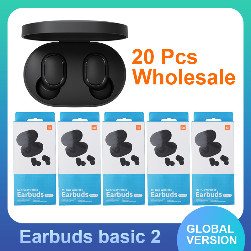 20pcs Xiaomi Earbuds basic 2 TWS Fone Music Earphones Bluetooth