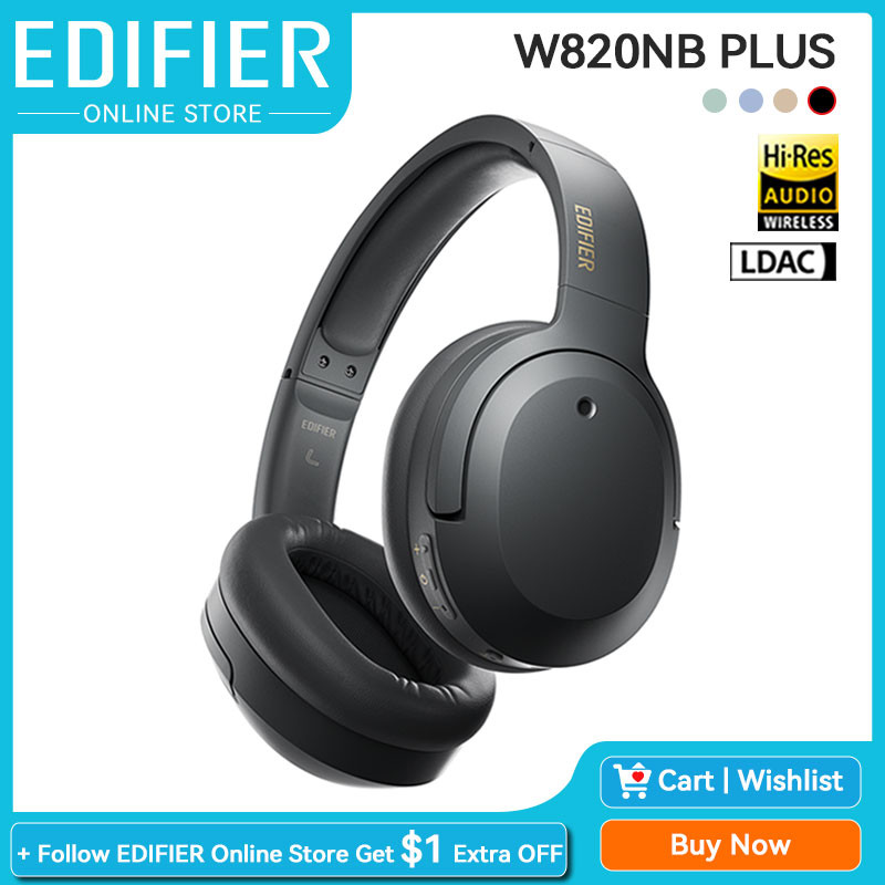 Edifier W820NB Plus W820NB+ ANC Hi-Res Wireless Bluetooth Headset BT