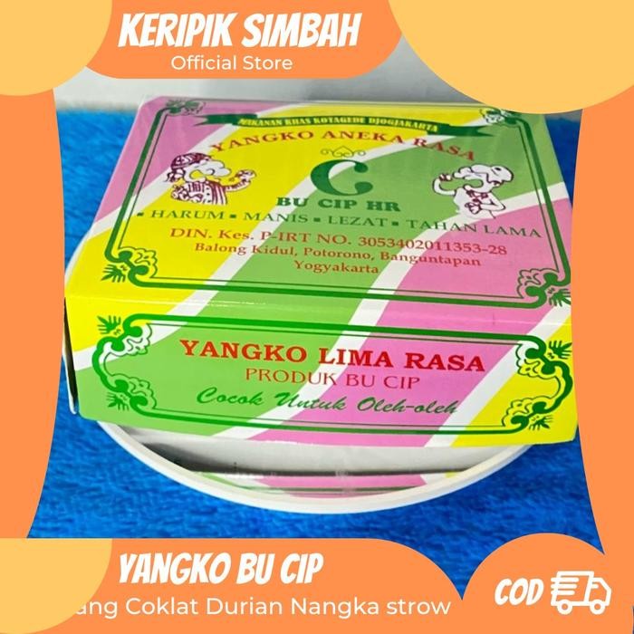 

YOUBBYSHOP YANGKO ANEKA RASA 2 BOX ISI 60 BIJI KHAS KOTAGEDE JOGJA/ CAMILAN/MAKANAN ORGANIK RENDAH