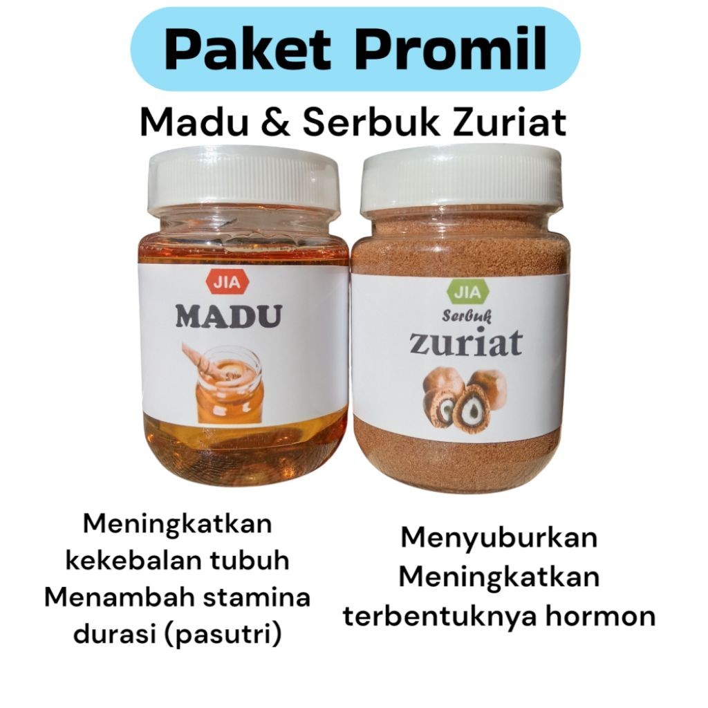 

RATU Paket Promil Serbuk Zuriat dan Madu Promil