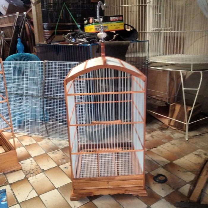 kandang kenari No 2. jeruji viber kayu jati jepara