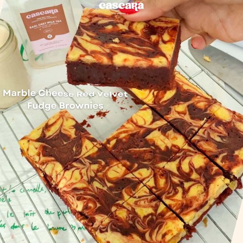 

Cascara Cookies - Kue Fudgy Brownies Red Velvet Marble Cheese Keju Cream Cokelat Ulang Tahun