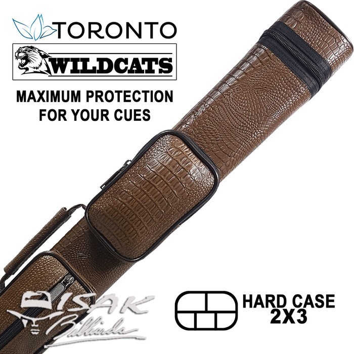 Toronto Wildcats 2x3 Case 333 - Tas Stick Cue Billiard Biliar 2B3S