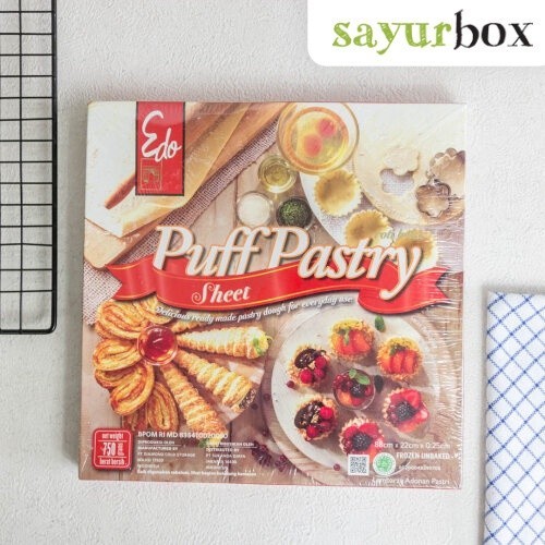 

Edo Puff Pastry Sheet Puff Pastry Sheet 750 gram Sayurbox