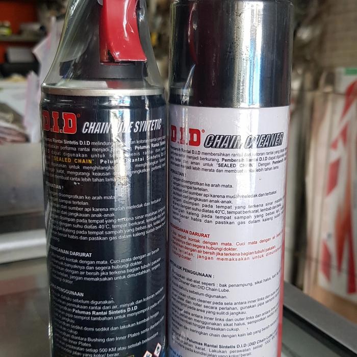Paket DID Chain Lube Pelumas dan Pembersih Rantai Oring O-ring O ring