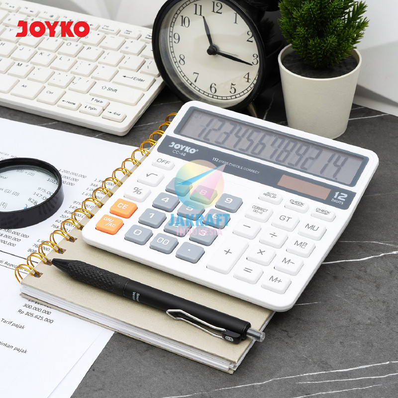 

(1 Unit) Kalkulator JOYKO CC-68 Calculator 12 Digit Ratusan Miliar Big Display Dual Power Correct &