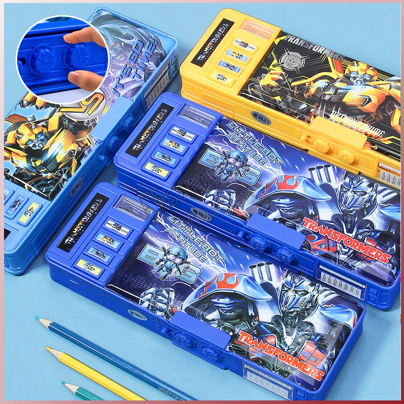 

Kotak Pensil Anak Laki Laki Kode Sandi Pencil Case Tempat Pensil Transformer Password Magnet tempat