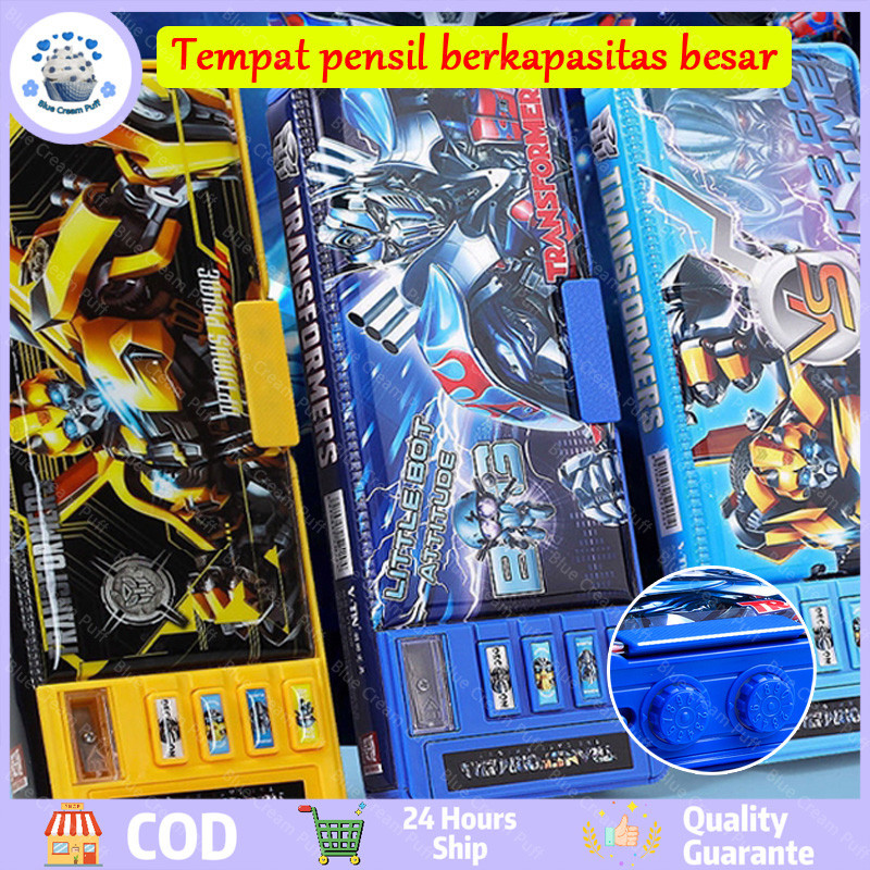 

CODTempat pensil anak kata sandi Kunci kombinasi kata sandi Tempat pensil anak laki-laki multifungsi