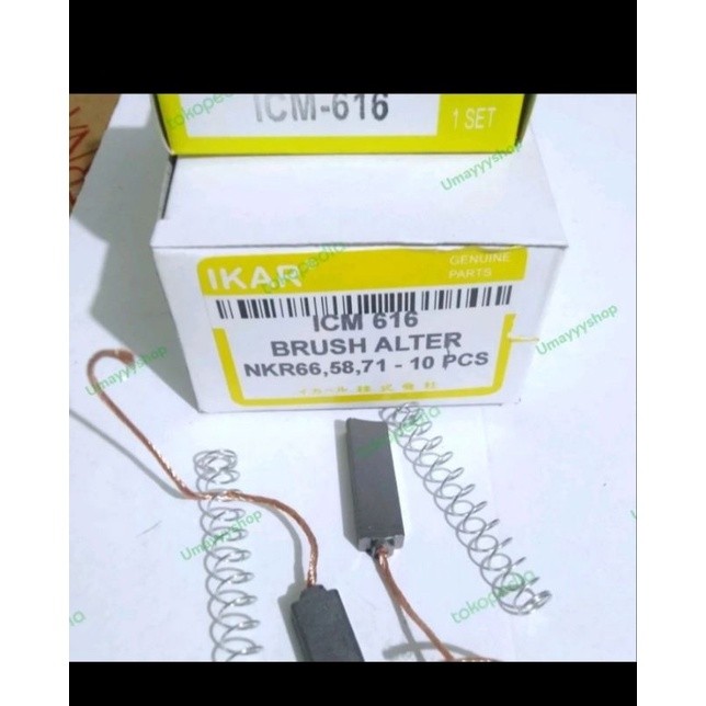 10set arang carbon brush alternator dinamo cas amper elf nkr71 nkr66