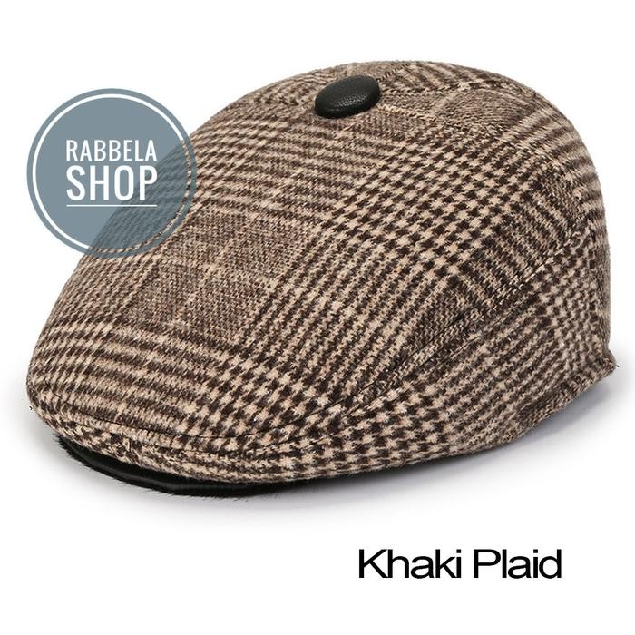 Topi Painter Hat Newsboy Pria Dewasa Musim Dingin Abu Kotak #Gratisongkir #Sale #Discount