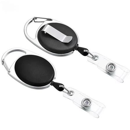

YOYO ID CARD CARABINER / TRANSPARAN TALI ID CARD GANTUNGAN / RETRACTABLE KEYCHAIN FLEXIBLE [ONLY