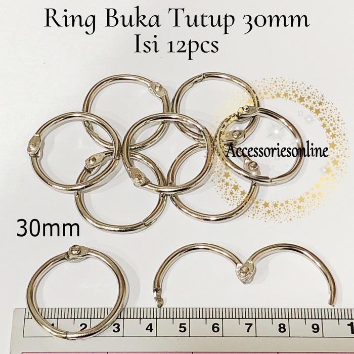 

RING MENU/RING BUKU/RING BUKA TUTUP/RING BINDER 30 MM - 12 PCS