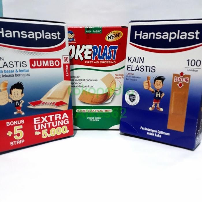HANSAPLAST STRIP 100PCS HANSAPLAST STRIP JUMBO 50PCS OKPLAST STR100PCS