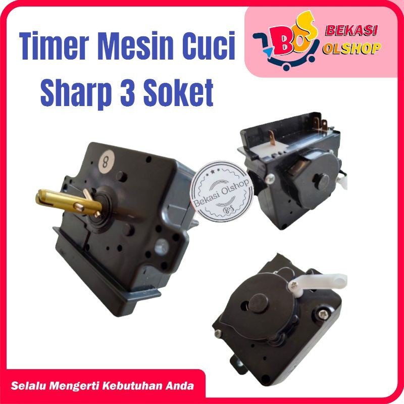 TIMER MESIN CUCI SHARP 3 SOKET