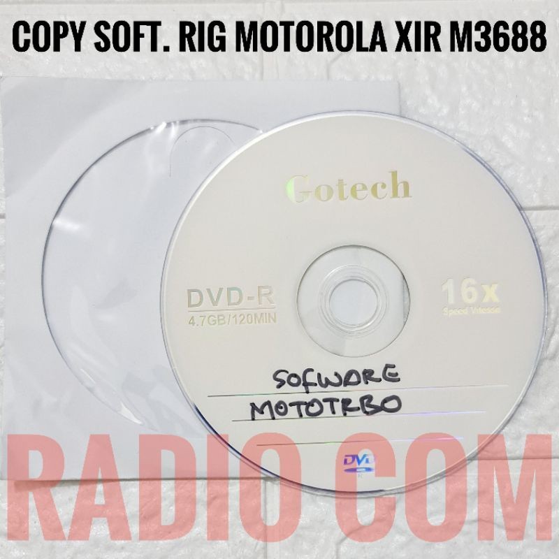 COPY SOFTWARE PROGRAM RADIO RIG MOTOROLA XIR M3688 / PROGRAM RADIO RIG MOTOTRBO XIR M3688
