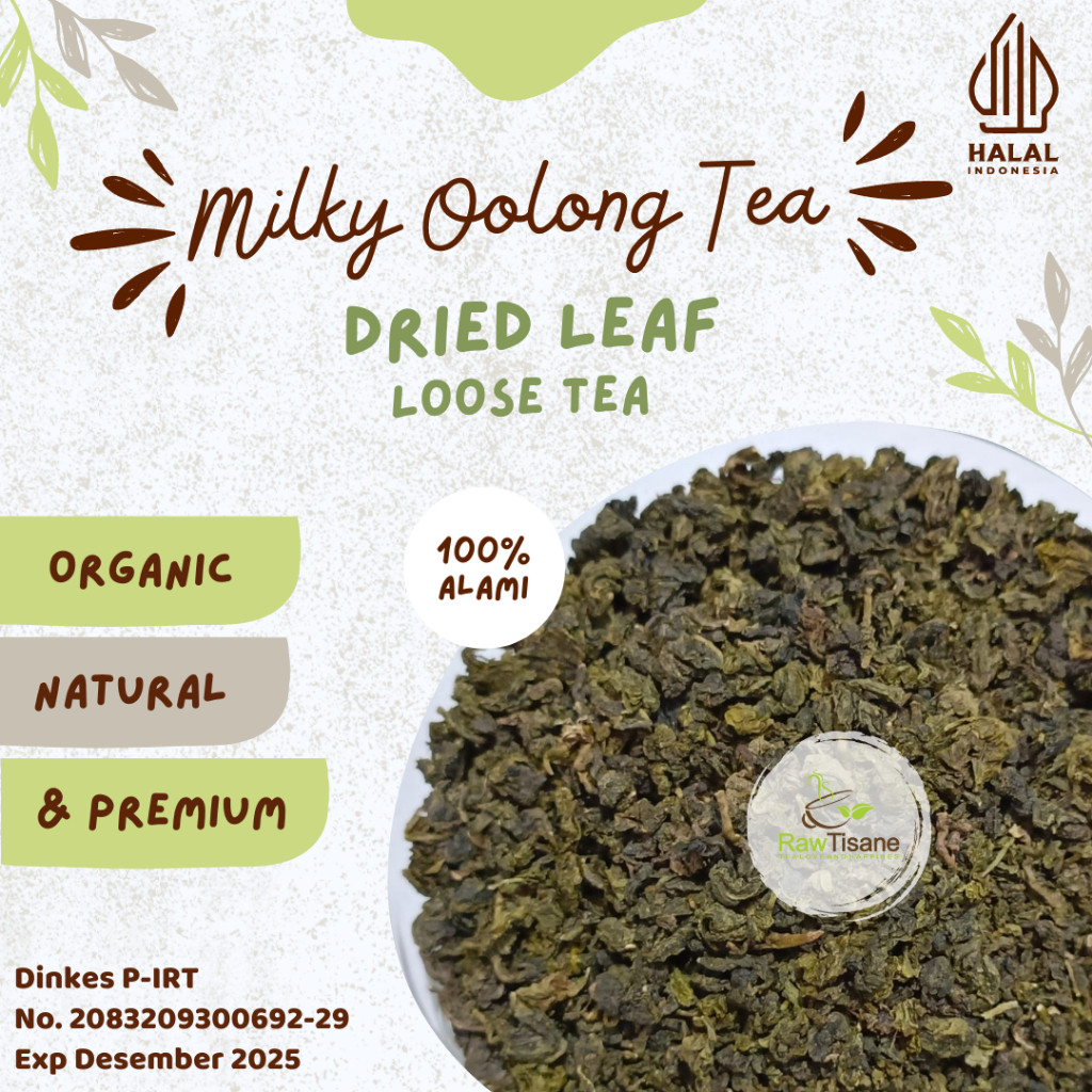 

RAW TISANE Milky Oolong Tea / Teh Oolong Aroma Susu Isi 100 Gram