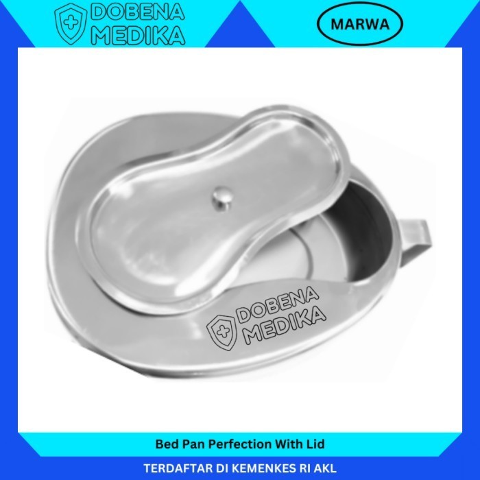 Big Sale Marwa Pispot Medis Bab Stainless Dengan Tutup Oval