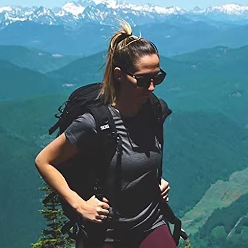 Women's merino wool T shirt short sleeve crew Next to Skin base layer tops sports clothing Quick dry