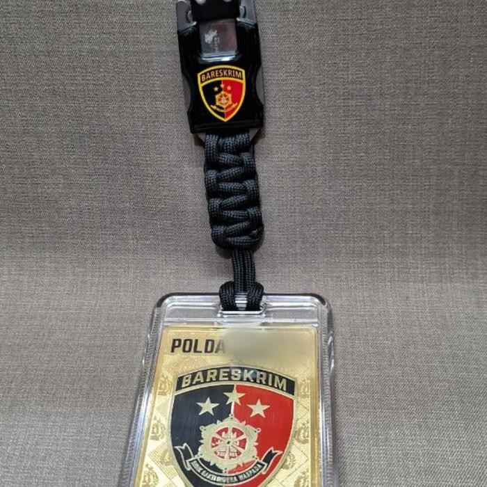 

tactical lanyard.kalung id logam.2 muka/2 sisi.bhn akrilik tertutup.27