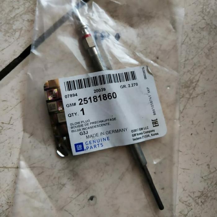 Glow Plug Captiva Fl Busi Pemanas Captiva Fl Original Gm 25181860 Kode 007