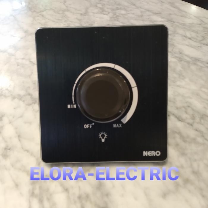 Saklar Nero Dimmer Lampu 300Watt 300W Titanium Black V11L63B