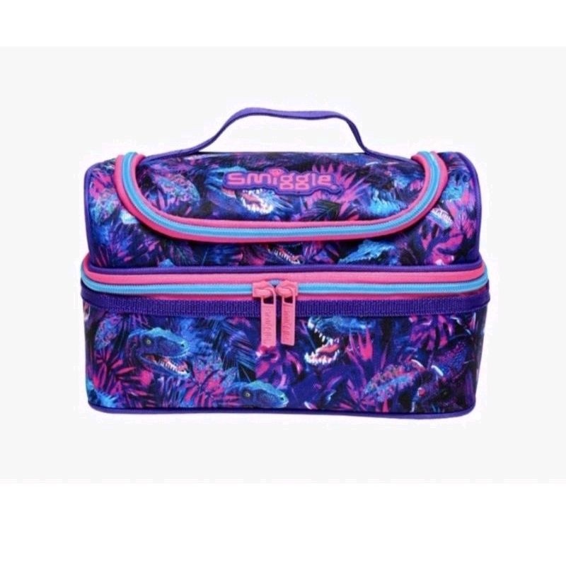 Smiggle lunch bag lunchbox tas bekal illusion unicorn dino army