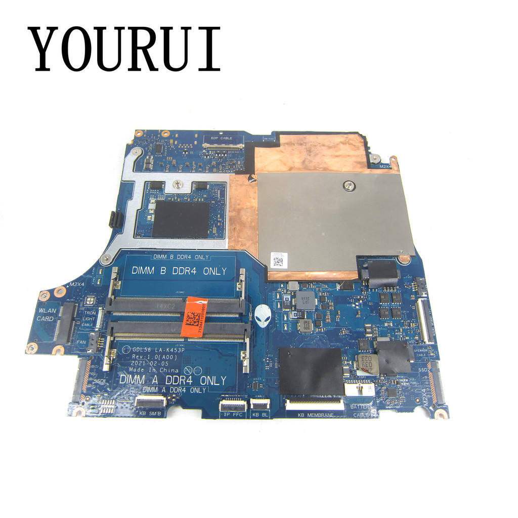 GDL56 LA-K453P For Dell Gaming Alienware M15 R5 G15 5515 Laptop Motherboard with R7-5800H CPU and RT