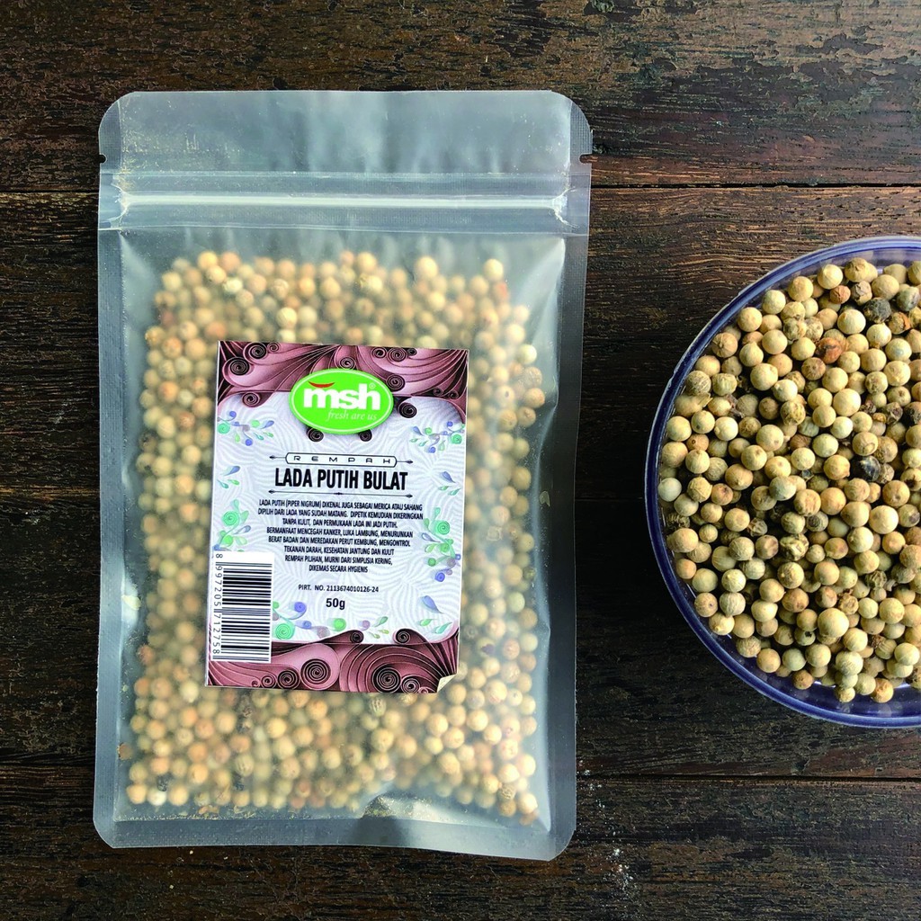 

MSH Lada Putih Bulat 50 g