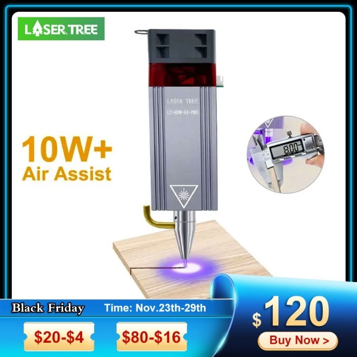 LASER TREE 80W Laser Module with Air Assist 20W 40W 80W Laser