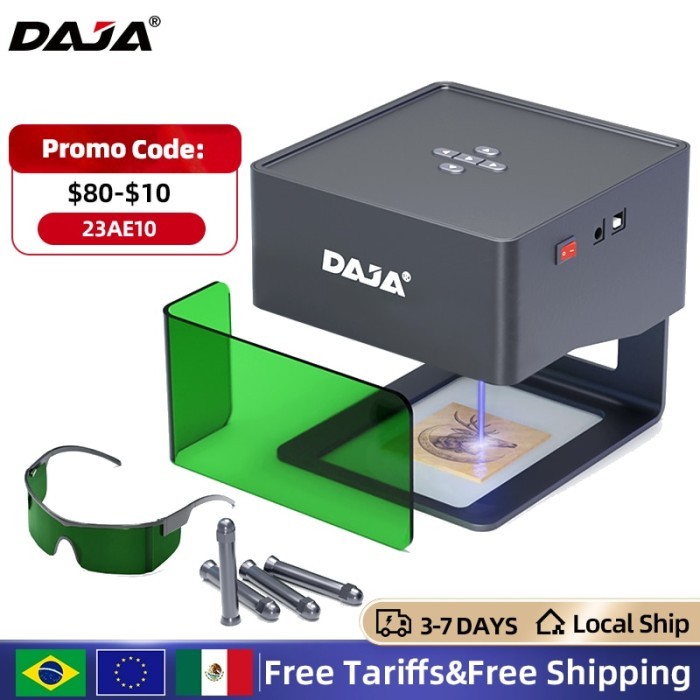 DAJA Laser Engraver CNC Diy DJ6 Laser Engraving Machine 3000mw Fast