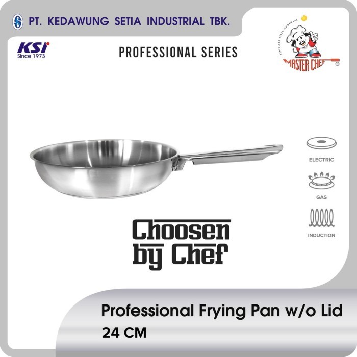 Master Chef Frying Pan 24 cm Professional Series Panci Stainless Steel