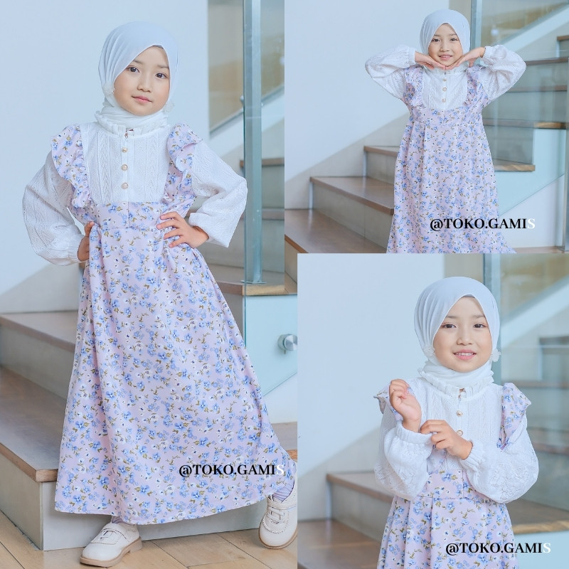 Gamis Anak Perempuan Dres Gamsi Tanggung Kids Terlaris Seragam Ngaji Terbaru 2025 Santriwati Gams An
