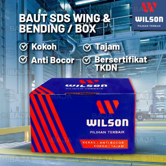 WILSON SCREW SEKRUP WING BENDING BAUT RATA SDS SCREW BW - BOX BEST SELLER