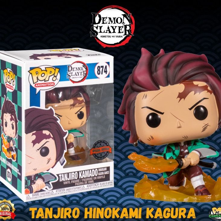 Funko POP Demon Slayer - Kimetsu - Tanjiro Hinokami Kagura #874