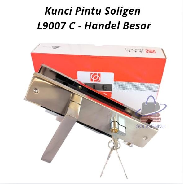 HANDLE GAGANG KUNCI PINTU RUMAH SET SOLIGEN L9007 / HANDLE PINTU L9007 SOLIGEN HANDLE BESAR